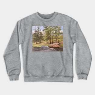 River Tree Landscape Crewneck Sweatshirt